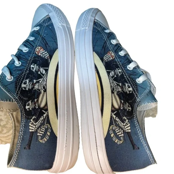 First Dance Skeleton Converse Style Unisex Shoes. - Picture 2 of 7
